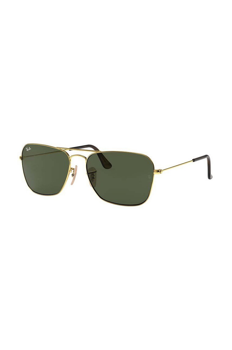 Ray-Ban okulary przeciwsłoneczne CARAVAN kolor złoty 0RB3136