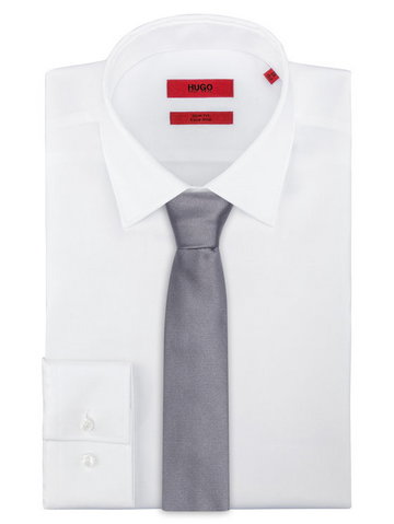 Krawat Tie Cm 6 50324543 Szary