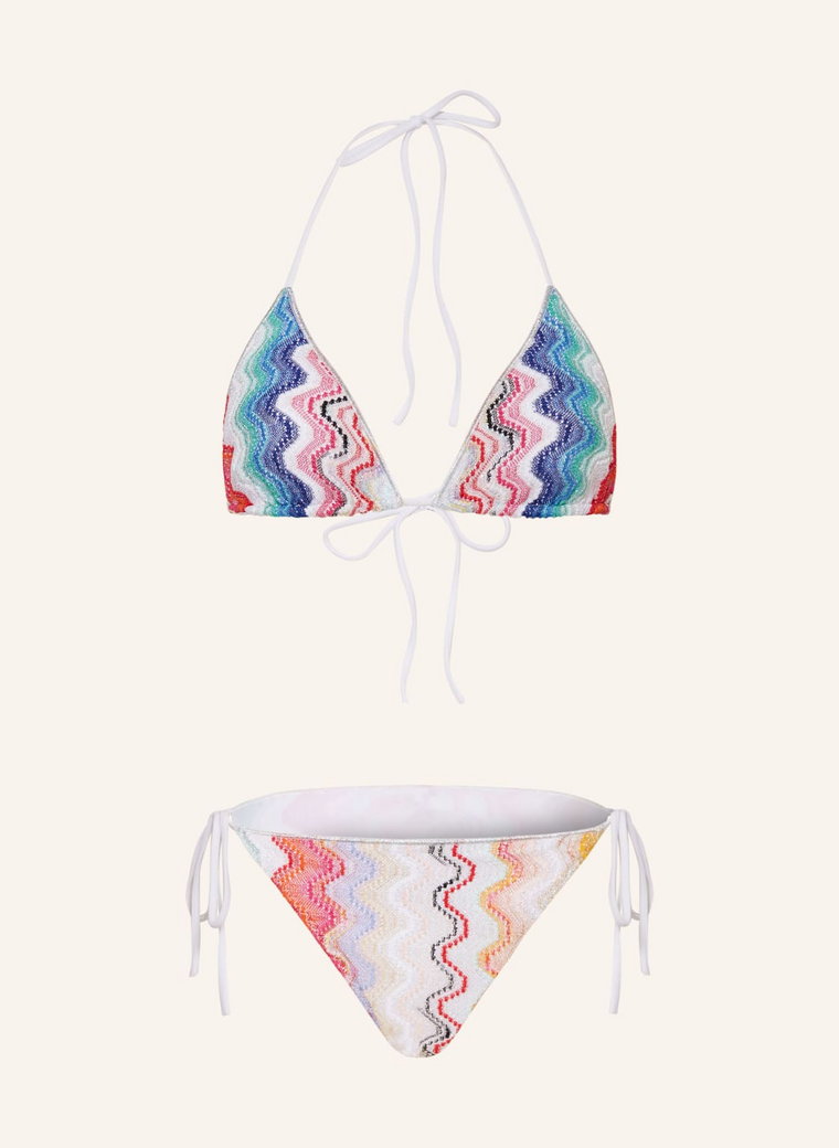 Missoni Bikini Trójkątne Z Błyszczącą Przędzą weiss