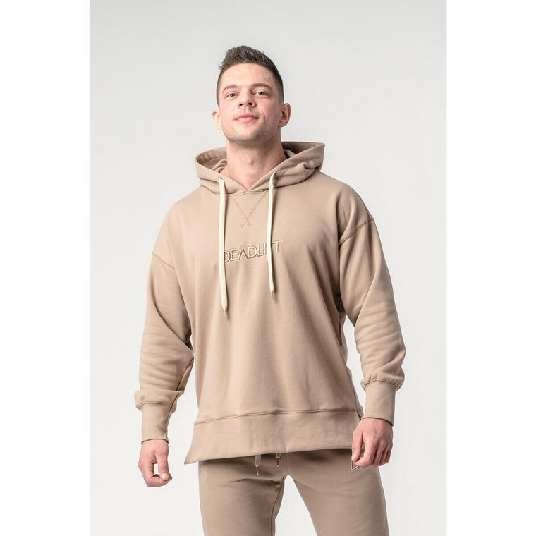 Bluza sportowa męska Deadlift Nude oversize z kapturem