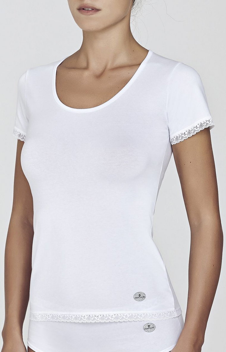 Pierre Cardin koszulka damska z krótkim rękawem t-shirt PC AZALEA, Kolor biały, Rozmiar S, Pierre Cardin
