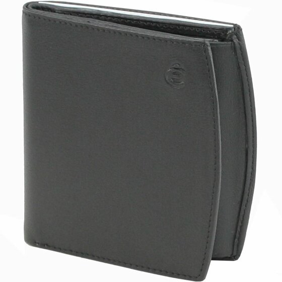 Esquire Logo Wallet Leather 9 cm schwarz