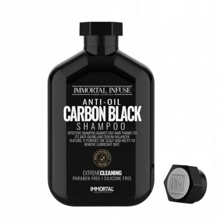 Szampon dla mężczyzn Carbon Black IMMORTAL 500ml  do włosów przetłuszczających się