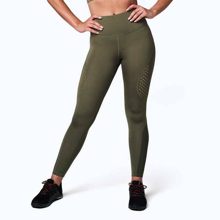 Legginsy damskie STRONG ID Performance oliwkowe | WYSYŁKA W 24H | 30 DNI NA ZWROT