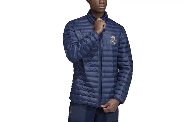 adidas Real Madryt SSP LT Jacket DX8688, Męskie, Granatowe, kurtki, poliamid, rozmiar: M