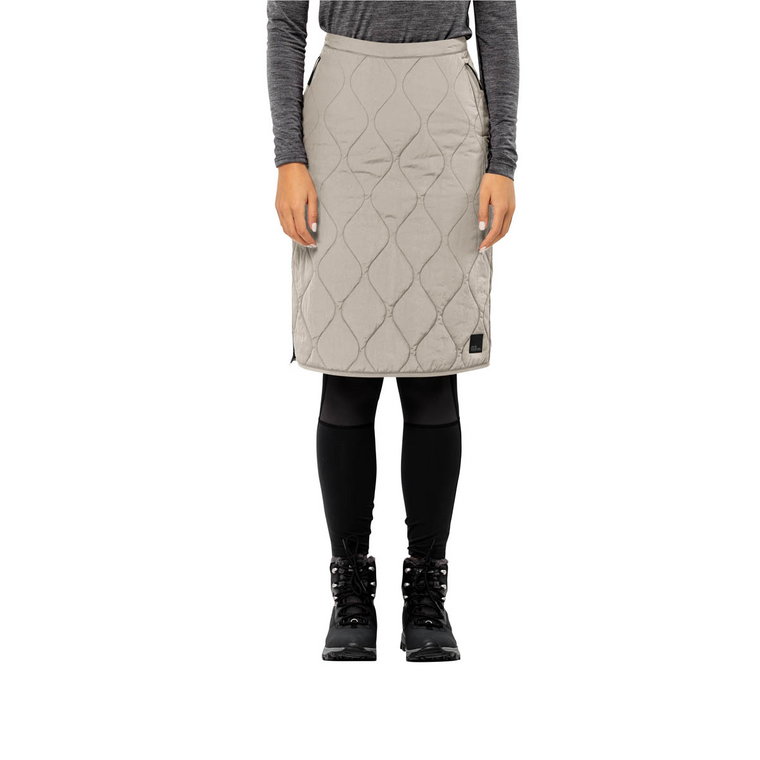 Damska spódnica ocieplana Jack Wolfskin WANDERMOOD SKIRT W dusty grey - L