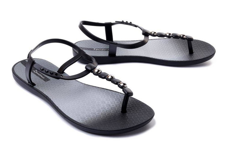 IPANEMA 26582 CLASS COLORS FEM 25647 black/black/grey, sandały/japonki damskie