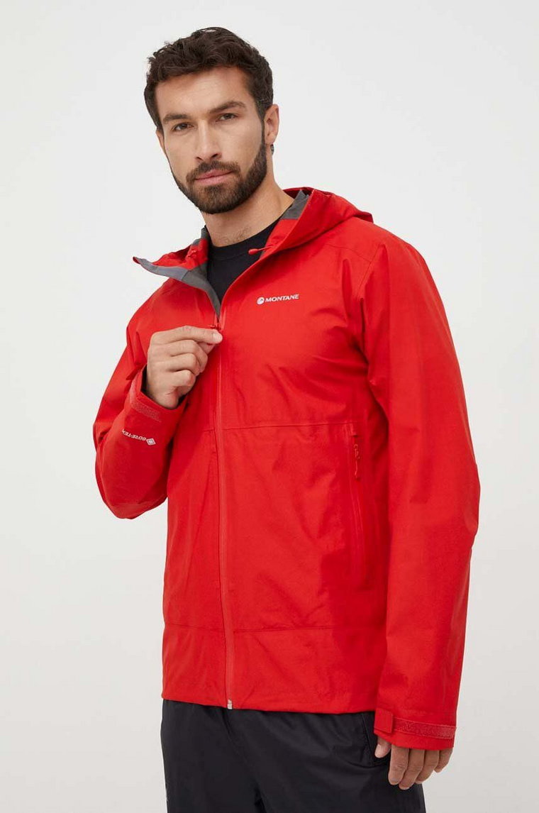 Montane kurtka przeciwdeszczowa Spirit Lite męska kolor czerwony gore-tex MSPLJ15