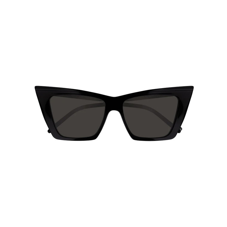 Ikoniczne okulary przeciwsłoneczne z liniowymi oprawkami Saint Laurent
