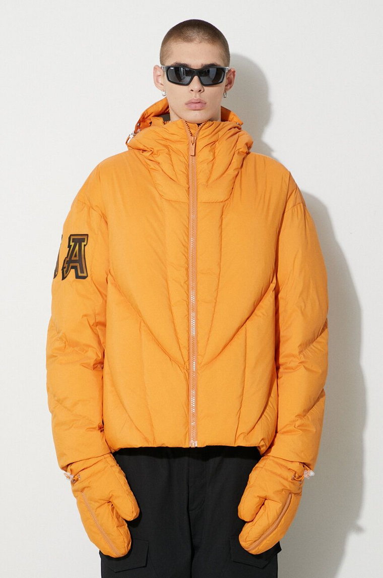 A.A. Spectrum kurtka puchowa Goldan Jacket kolor pomarańczowy zimowa oversize 82231205A SOFT SUN