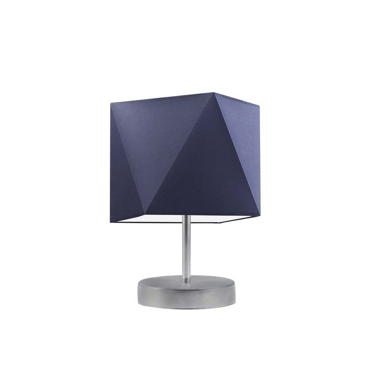 Lampka nocna LYSNE Pasadena, 60 W, E27, granatowa/srebrna, 30x23 cm