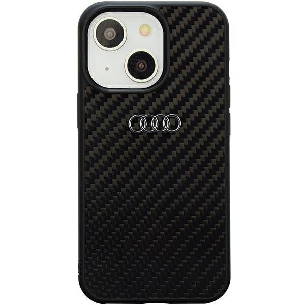 Audi Carbon Fiber iPhone 14 / 15 / 13 6.1" czarny/black hardcase AU-TPUPCIP14-R8/D2-BK