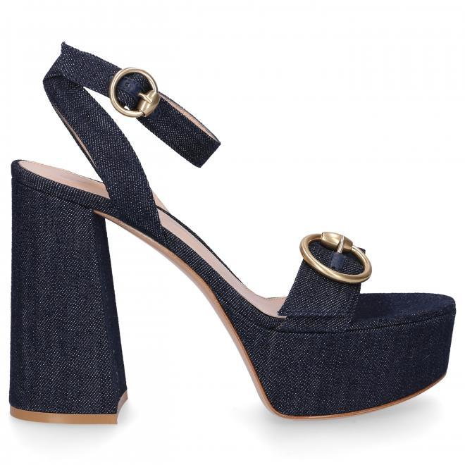 Gianvito Rossi Sandały ZANRA denim