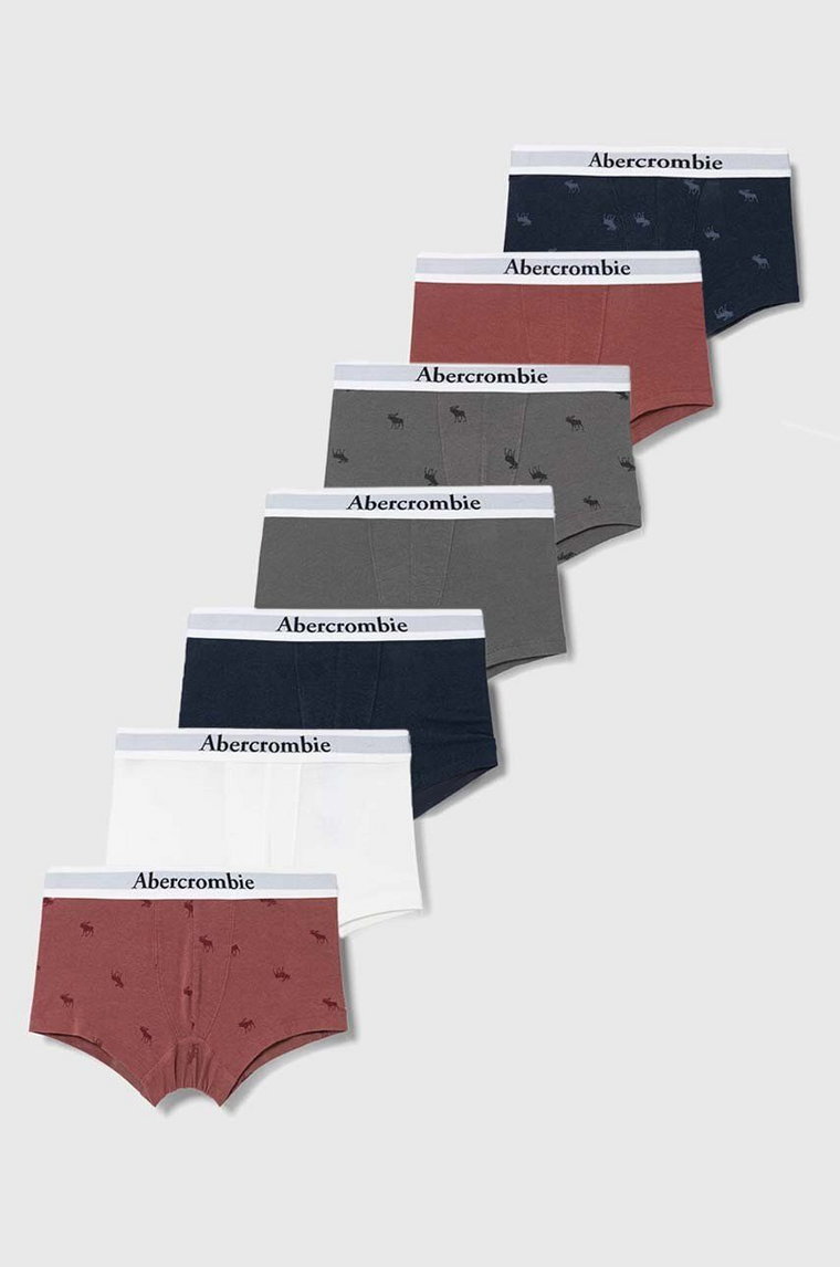 Abercrombie & Fitch bokserki dziecięce 7-pack kolor bordowy