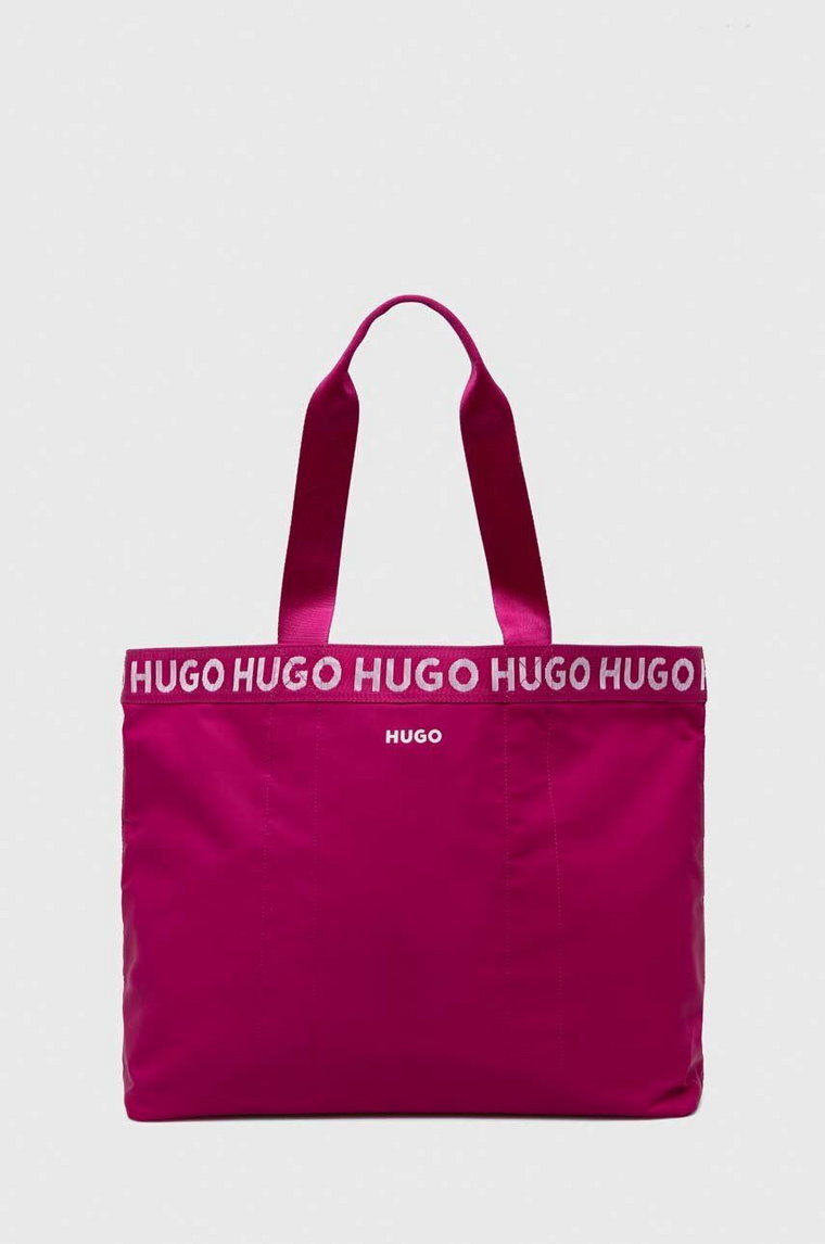 HUGO torebka kolor różowy 50498176