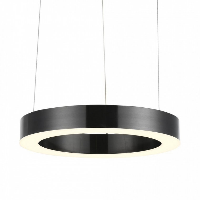 Lampa wisząca circle 40 led tytanowa 40 cm kod: ST-8848-40 black