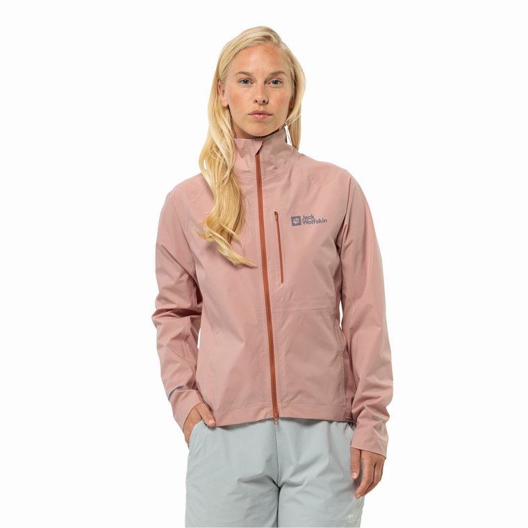 Damska kurtka rowerowa  Jack Wolfskin GRAVEX 2.5L JKT W rose dawn - XS