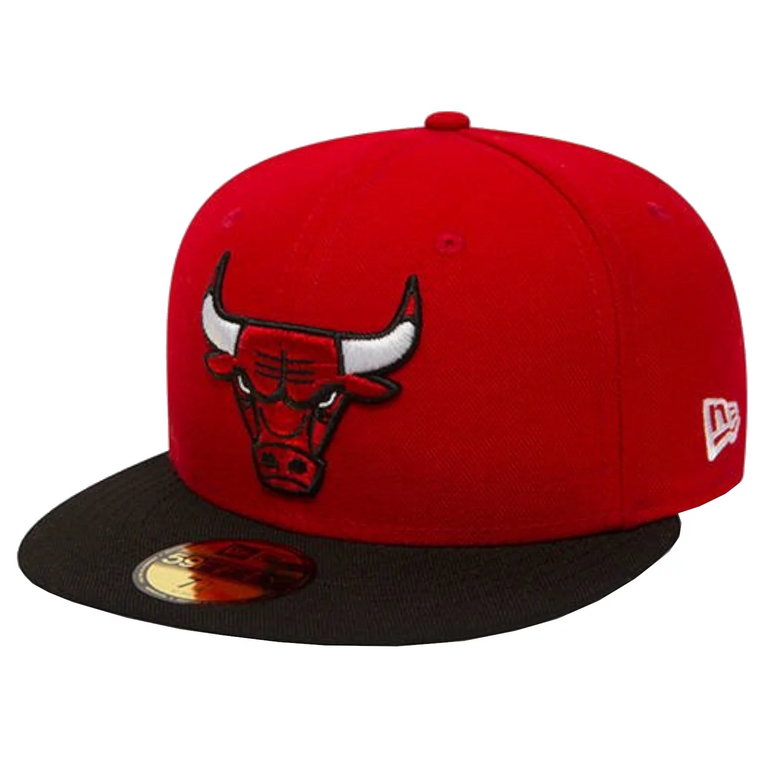 New Era Chicago Bulls NBA Basic Cap 10861624, Męskie, Czerwone, czapki z daszkiem, poliester, rozmiar: 7 1/4
