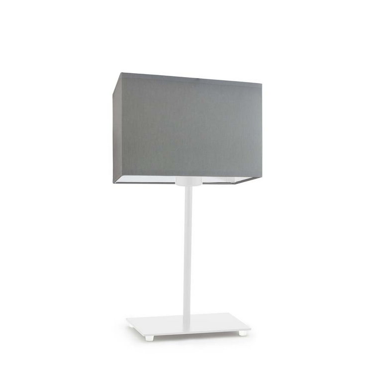 Lampka nocna LYSNE Amalfi, 60 W, E27, stalowa/biała, 40x20 cm