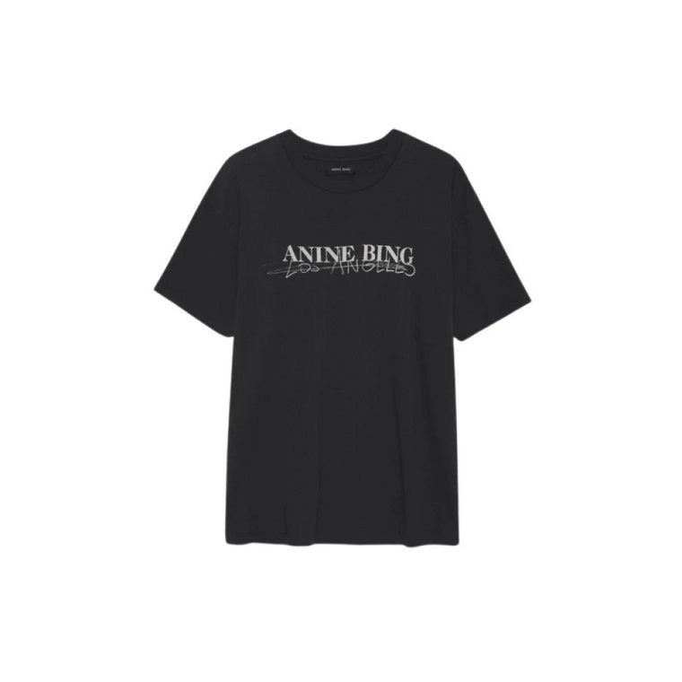 Vintage Black Doodle Walker T-shirt Anine Bing