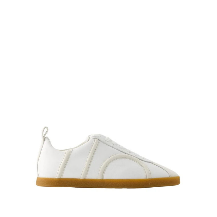 Białe Skórzane Sneakersy - Okrągły Nosek - Odpowiedni Rozmiar TotêMe