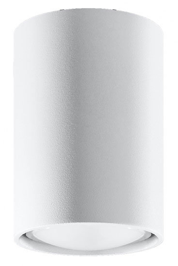 Biały minimalistyczny plafon tuba - S243-Lagor