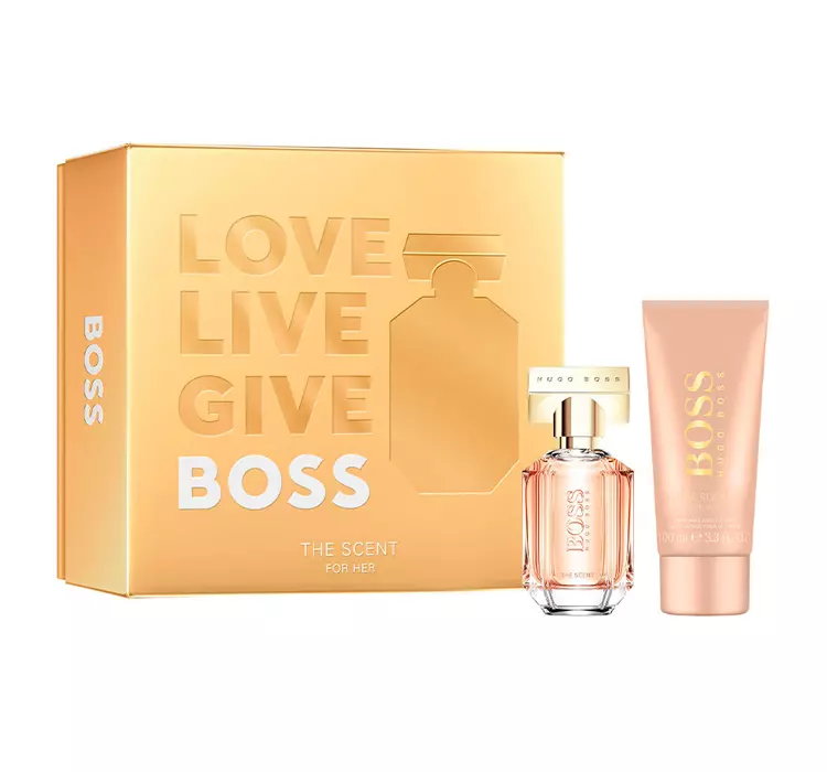 HUGO BOSS BOSS THE SCENT FOR HER WODA PERFUMOWANA SPRAY 50ML + BALSAM 100ML