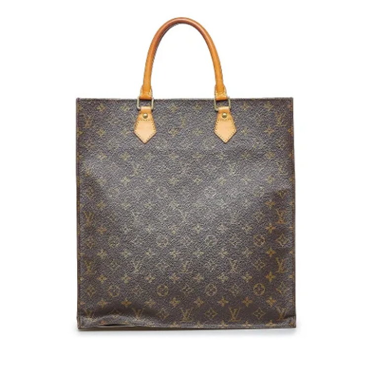 Brązowa Monogram Sac Plat Torebka Louis Vuitton Vintage