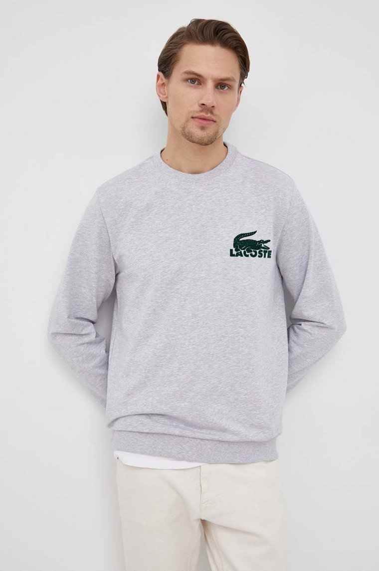 Lacoste bluza SH7477 męska kolor szary SH7477-RSB