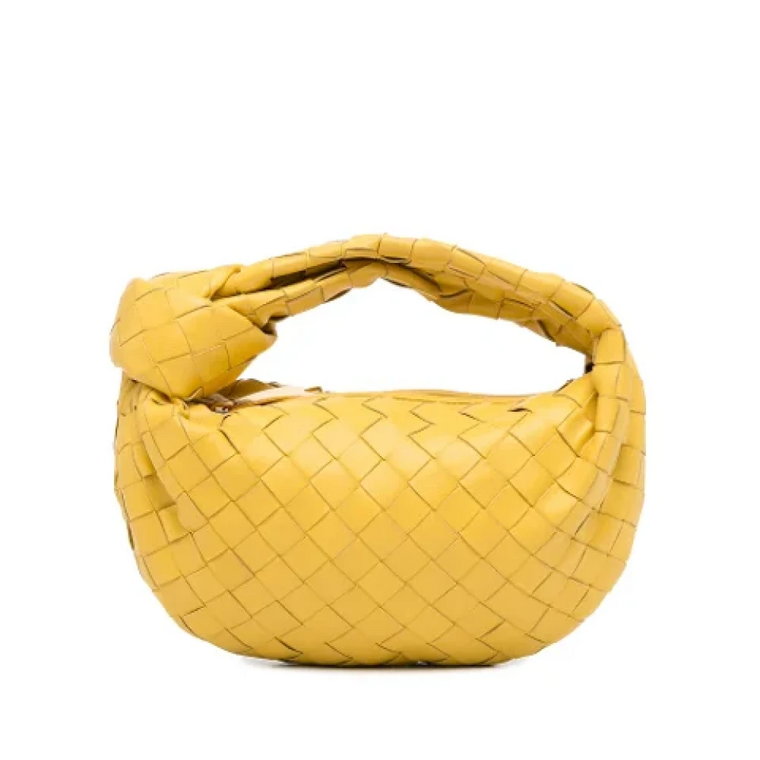 Żółta skórzana torebka Bottega Veneta Mini Jodie Bottega Veneta Vintage