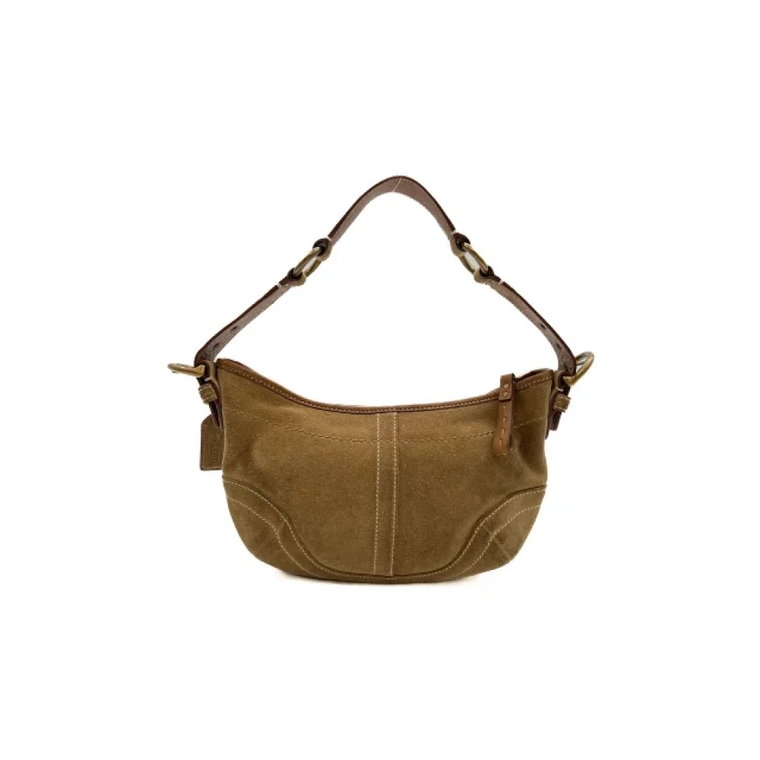 Pre-owned Suede shoulder-bags Coach Pre-owned