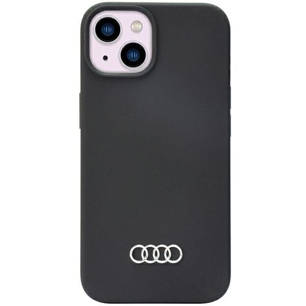 Audi Silicone Case iPhone 14 / 15 / 13 6.1" czarny/black hardcase AU-LSRIP14-Q3/D1-BK