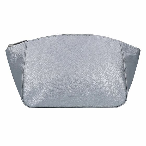 Herschel Milan Torba kosmetyczna Skórzany 28 cm silver metallic