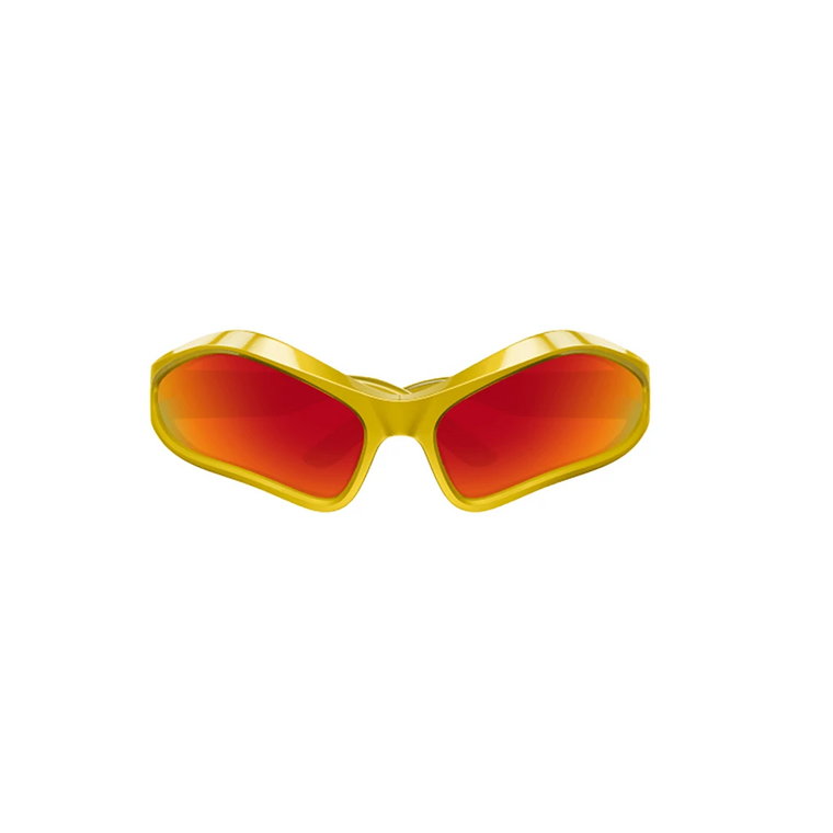 Żółto-pomarańczowe Okulary Przeciwsłoneczne dla Kobiet Balenciaga