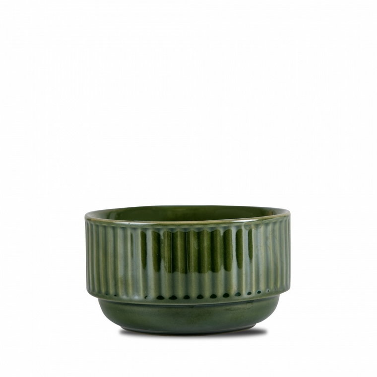 Miseczka, zielona, ceramika, śred. 12 x 7 cm kod: SF-5018288