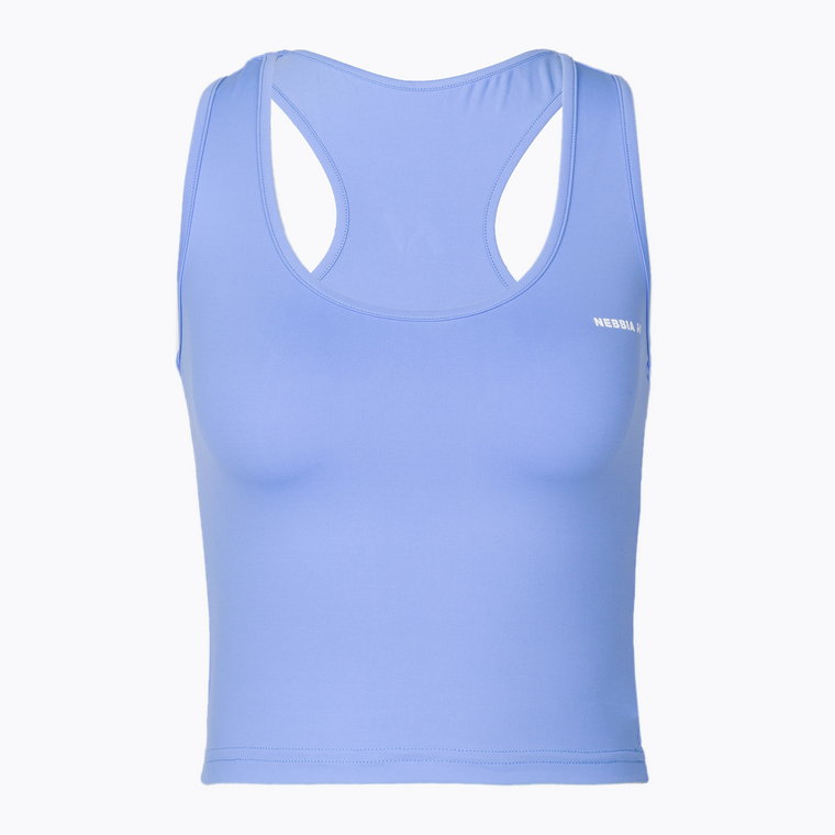 Tank top treningowy damski NEBBIA Slim Fit Tank Top light blue