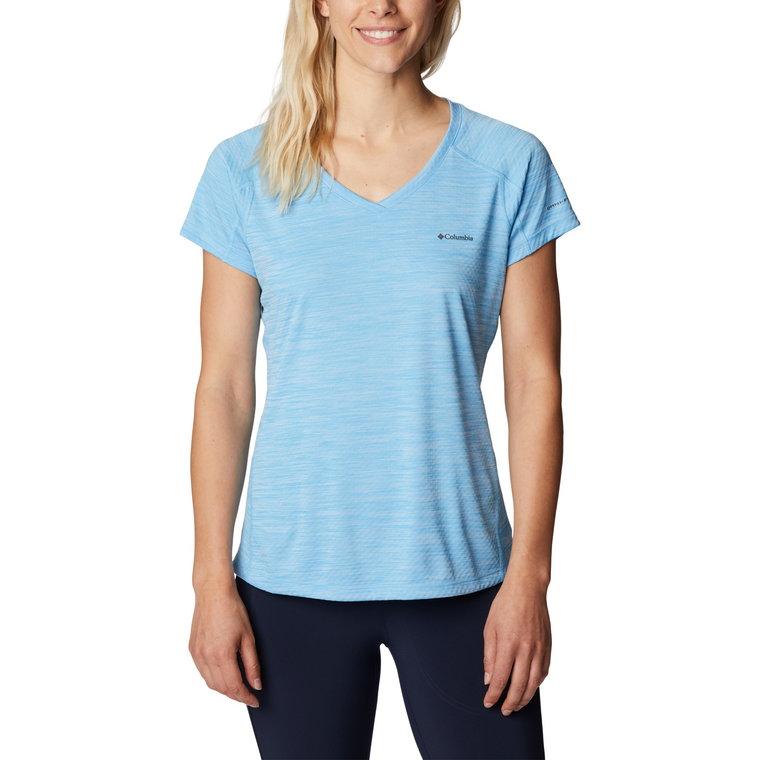 Damska koszulka Columbia Zero Rules SS Shirt vista blue heat - XS
