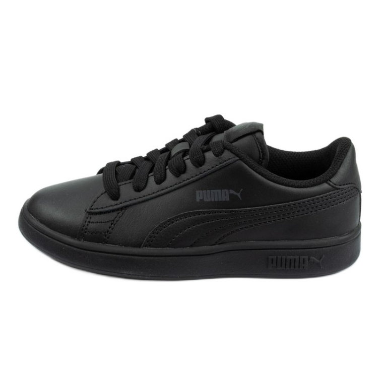 Buty Puma Smash V2 Jr 365324 01 czarne niebieskie