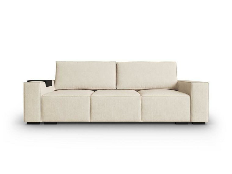 Sofa z funkcją spania Ballo Corduroy beżowa