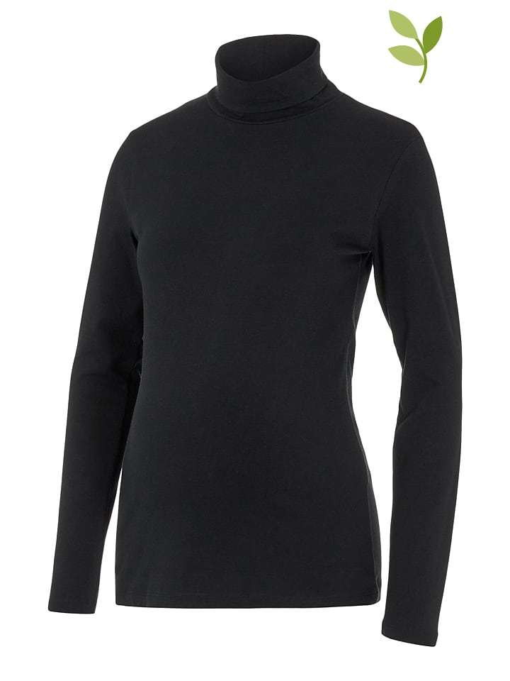 Mama licious Ciążowy sweter "Sia" w kolorze czarnym