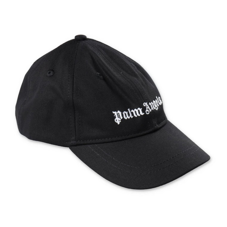 Czarna bawełniana czapka baseballowa dla chłopców Palm Angels