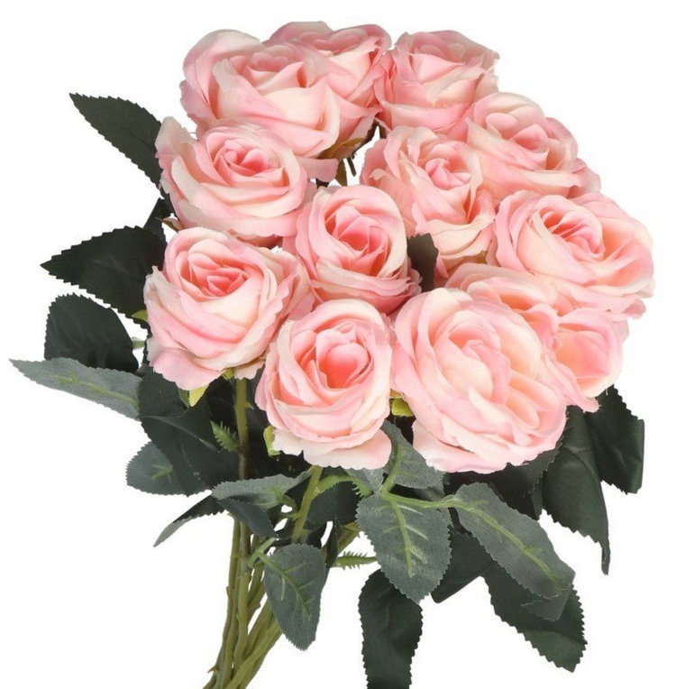 Sztuczne Kwiaty Jak Żywe Bukiet Róż Róża Róże 55Cm
