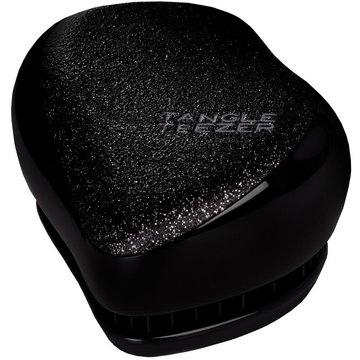 Tangle Teezer Compact Styler Black Sparkle czarna brokatowa szczotka ułatwiająca rozczesywanie, nie wyrywa, nie ciągnie