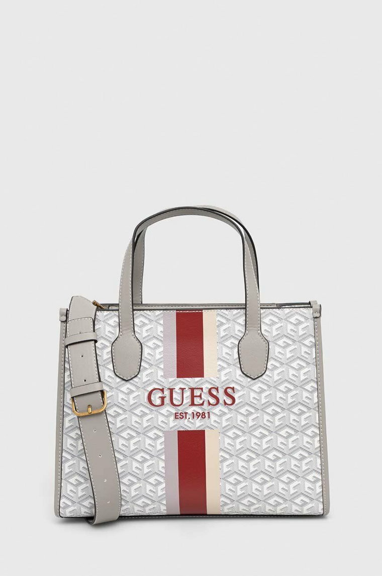 Guess torebka SILVANA kolor biały HWSC86 65220