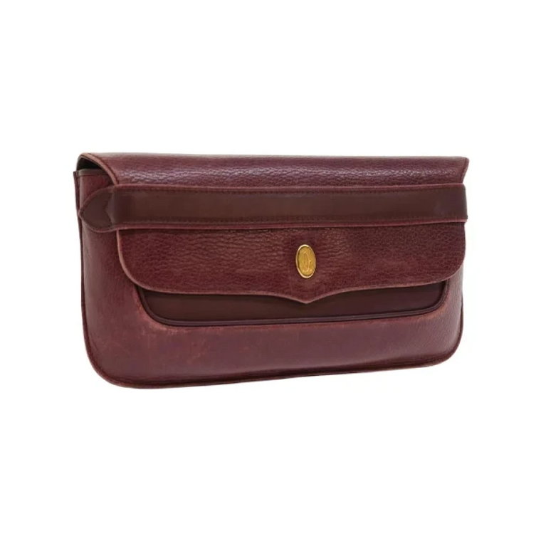 Pre-owned Leather clutches Cartier Vintage