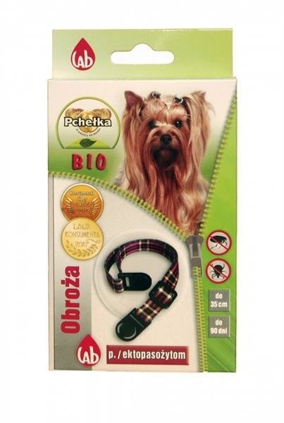 Pchełka Obroża BIO dla psa 35 cm - obroża przeciw pchłom i kleszczom
