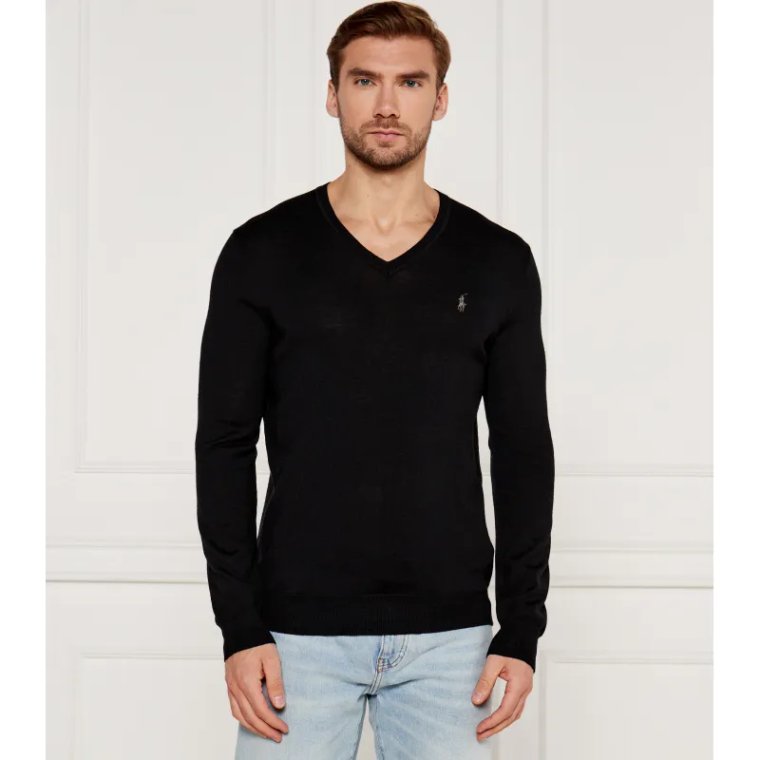 POLO RALPH LAUREN Wełniany sweter | Slim Fit