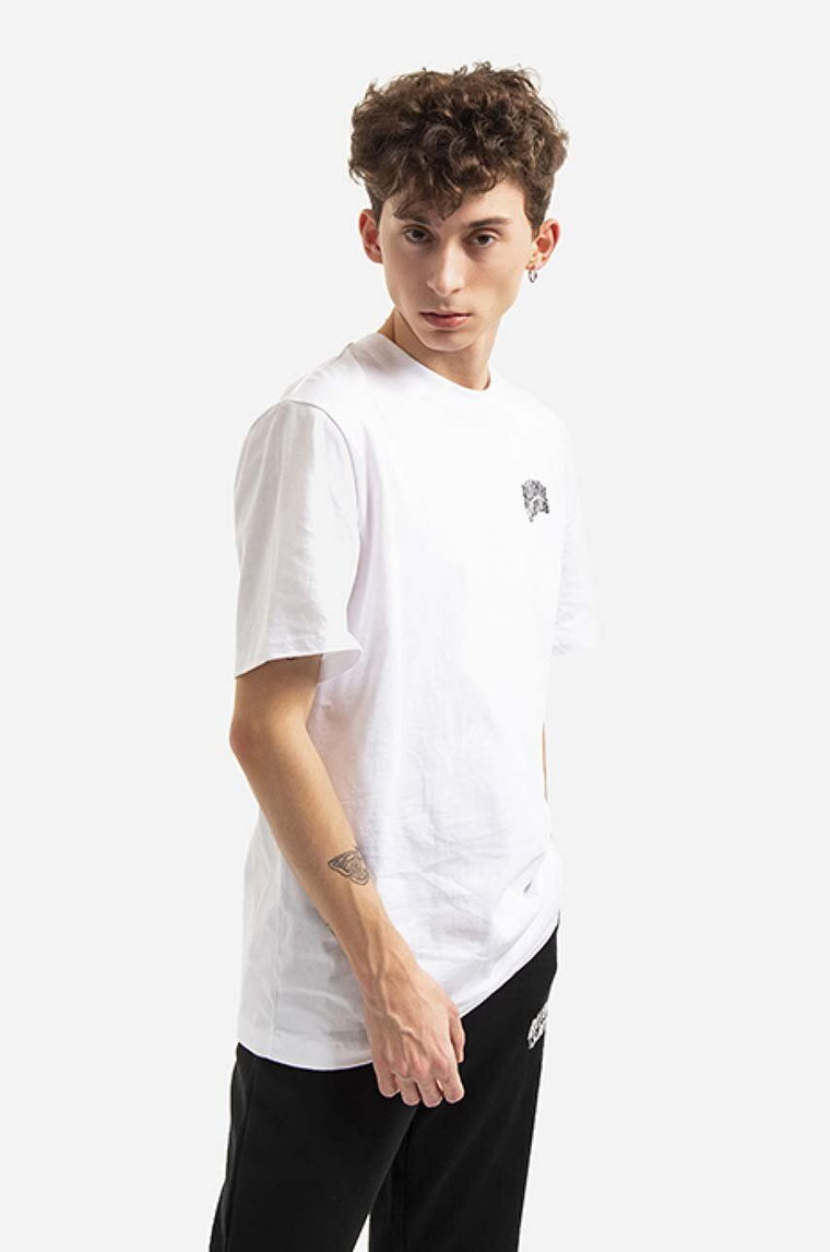 Billionaire Boys Club t-shirt bawełniany Small Arch Logo kolor biały z nadrukiem BC003-WHITE