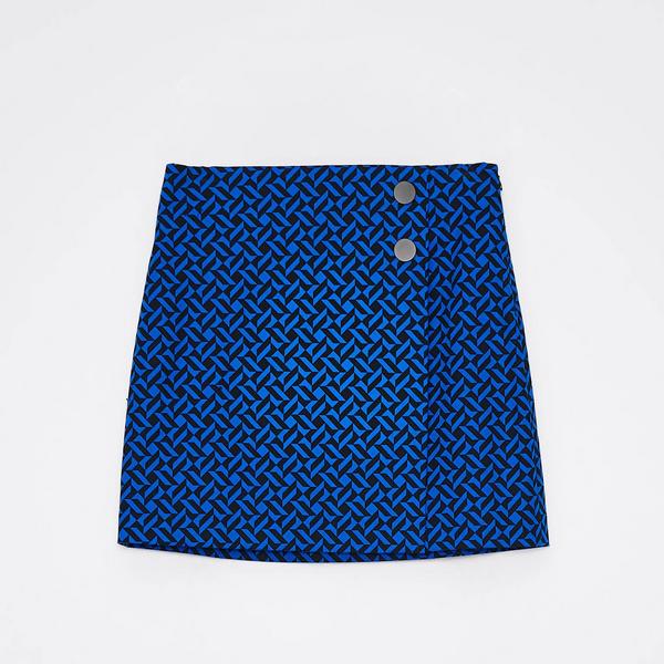 Mohito - Niebieska spódnica mini - niebieski