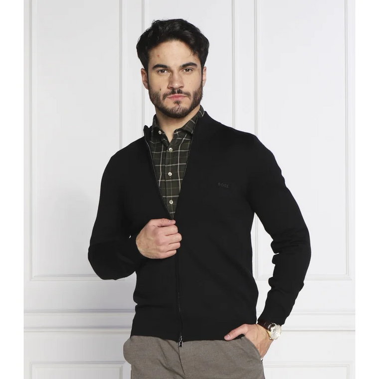 BOSS BLACK Wełniany sweter Albany | Slim Fit